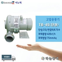 이노텍/고온용고압송풍기/고압팬/축사팬/비닐하우스환기팬/급배기팬/단상///////TB-4S