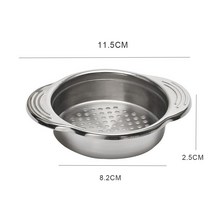 Recessed 손 그립과 스테인레스 스틸 팬 냄비 스트레이너 워터 필터 파스타 야채 시브 소쿠리 쏟아져 주둥이, 02