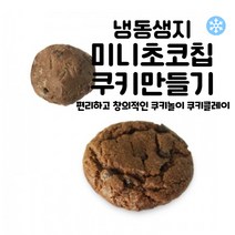 마리네빵공장 쿠키 납품 냉동생지 미니 초코칩쿠키 토이 쿠키만들기 결혼 답례품 18g x 25개입, 18g x 75개입