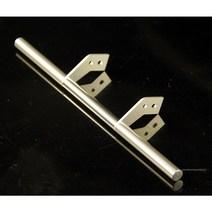 벤츠 트럭 1:14th 스케일 메탈 리어 범퍼 타미야 rc 티퍼 scania 770s volvo benz man tgx lesu 자동차 액세서리, 은