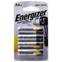 에너자이저 알카라인 건전지 AA 4개, 상세페이지 참조