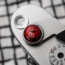 셔터 릴리즈 동조기 카메라리모컨 fujifilm x-t4 x-t3 x-t2 x-t20 x-t30 x-e3 x-pro2 x100t leica m240 m10 m10p용 금속 볼록, 스마일 레드