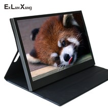 34인치모니터 와이드 세로 모니터 14 인치 1920x1080 IPS FHD LCD 화면 HDMI USB 입력 얇은 게임 디스플레이 휴대용, [01] Black, [04] EU 플매트 카펫 러그