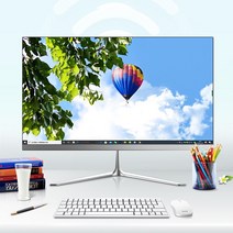 18.5 27 인치 올인원 컴퓨터 데스크탑 프로세스 오피스 100-240V, 04 21.5 인치 i5 CPU, 01  RAM 128G SSD