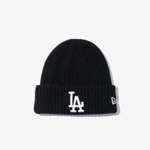 뉴에라 [갤러리아] MLB 메리노울 립 커프 LA 다저스 비니 블랙 #13338383, 상세 설명 참조