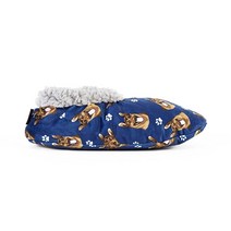Yorkie 슈퍼 소프트 슬리퍼 E&S Pets 요키 아늑한 하우스 미끄럼 방지 바닥 대부분에게 맞는 원 사이즈 셰르파 남성 여성용 반려동물 애호가 One Size Fits Mos