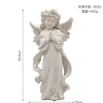 유럽식 빈티지 천사 조각상 캔들 홀더 스타일 북유럽 레트로 귀여운 오브제, AE.천사
