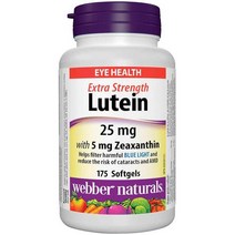 루테인 눈에좋은 눈영양제 웨버 내추럴루테인 25 mg 와 제악산틴 5 눈 140 소프트겔, 단일수량, 단일개당 용량/중량/정