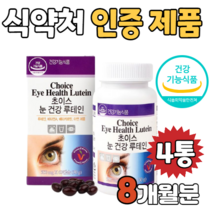 초이스 눈 건강 루테인 8개월분 포도씨유 당근 농축 분말 가루 대두 레시틴 래시틴 가족 노화 황반색소 관리 망막 시력 보호 영양 성분 황반 보충 안구 영양제 영양재 추천 제품