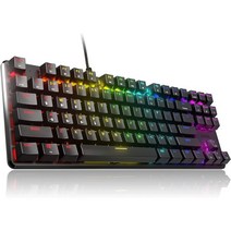 Pulsar 게이밍 기어 PK003 Lunar Alloy TKL 기계식 키보드 브라운 택타일 RGB LED 레인보우 백라이트 USB 유선 게임 for Windows PC PS5 P, Brown Tactile Switch, Brown Tactile Switch