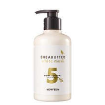 해피바스 시어버터 5% 바디로션 화이트머스크향, 500ml, 3개
