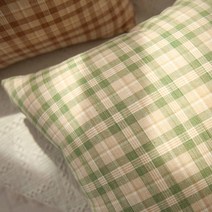 스무디 체크 쿠션 방석 커버 2color