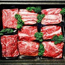 (추석 예약 주문 가능) 블랙앵거스 4종 구이 8팩세트 (살치살 갈비살 부채살 척아이롤) 총 1.6kg, 블랙앵거스 8팩세트 1.6kg