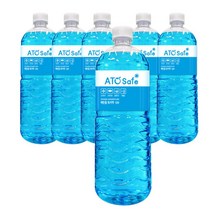 아토세이프 자동차 발수 에탄올 워셔액 1.8L 6병/자동차워셔액/발수워셔액, 아토세이프 자동차 에탄올 발수 워셔액 1.8L 6병, 발수 에탄올 워셔액 1.8L 6병, 6개