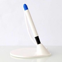 관공서 은행 스프링줄 스탠드 볼펜화이트받침 랜덤 오피스용품, 단품