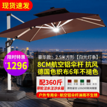 태양광 캐노피 파라솔 마당 야외 조명, 옵션10