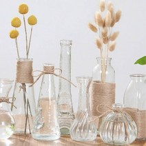 공병 화병 꽃병 인테리어 크리스탈 유리 디퓨저 병, 삼각라운딩