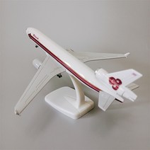 비행기모형 20cm 합금 금속 태국 에어 항공 MD MD-11 다이 캐스트 비행기 모델 항공기 w 바퀴 랜딩 기어
