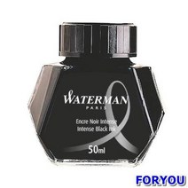 ForU619 워터맨 병잉크 흑색 50ml 붓펜 샤프 펜 멀티펜 만년필, 본상품, 상세페이지 참조