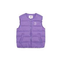 MLB 엠엘비 KIDS DUCK 9010 에어 데일리 경량 패딩쪼끼 BOS D.Lavender 7ADVBL136-43LDD