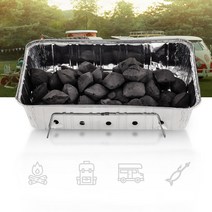 친환경 일회용 캠핑 두더지그릴 바베큐그릴 세트