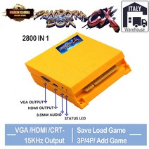 게임기 버튼 부품 박스 Cx 오리지널 2800 게임 1 Pcb 보드 아케이드 Jamma 버전 CX JAMMA