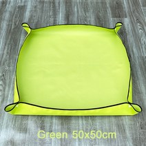 50/75/100cm 심기 매트 PVC 원예 Potting Foldable 패드 방수 식물 이식 정원 꽃 냄비 M, 07 Green 50x50cm