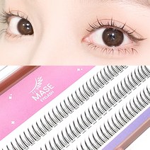 메이스 인조속눈썹 A형 V형 I형 부분 가닥속눈썹 셀프 연장아이래쉬, A형_10mm, 1개