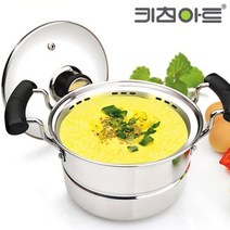 키친아트 계란찜냄비 찜겸용 만두 떡 찬밥 고구마찜기, 없음
