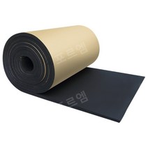자체 접착식 3cm 방음 단열면 빗물 지붕 단열재 열반사 보온재 고무판 보온면 난연 방음벽, 플랫 코튼 블랙 1CM 두께 1제곱미터