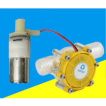 수력발전기 미니 초소형 테스트기 수력 발전 터빈기, 7W 전구+투명 쉘 12V