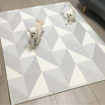 강아지 미끄럼방지 거실 복도 층간소음 매트 특대형 1+1 애견매트, 04-플레이크 (2장)