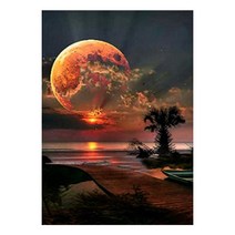 세진 120가지 이상그림 색표현이 풍부한 제품 비즈 보석 십자수, 61 여름 바다와 달 33x44 세로형