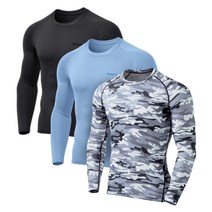 테슬라 언더레이어 라운드 긴팔 골프이너웨어 3팩 TM-MUD21