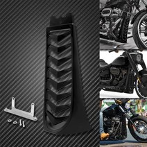 할리데이비슨 커버 장식 softail 브레이크 아웃 스트리트 밥 fxbrs 용 호환품, 검은 턱 스포일러