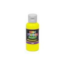 키즈 핑거페인트 형광색 60ml 낱색 / 키즈맘아트 유아 물감 미술 그림 놀이 촉감 오감 발달 자극 감성 손가락물감 어린이집 유치원 드로잉 키즈 카페 집콕 엄마표미술 홈스쿨 선물, 형광 노랑