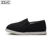 Z3JC 남성 캐주얼 중늙은이 아빠 레이어드 천 슬립온