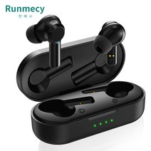 런메시 Runmecy 무선 블루투스 이어폰 TWS W20, 블랙