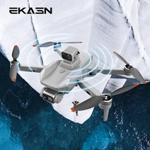 EKASN 접이식 드론 4K 듀얼 카메라 60분 비행시간(배터리 2개) 1200미터 비행거리 한글영어 설명서 LGK90 MAX입문용 드론, 회색