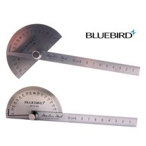 분도기 스테인레스 각도기 180도 길이 측정 앵글 작업 금긋기 4각도 측정자 각도자