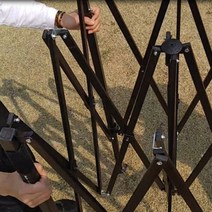 [조은마켓] 2mX2m 2.5mX2.5m 3mX2m 3mX3m 3mX4.5m 3X6m 천막 프레임만 기둥만 캐노피 자바라 지붕미포함, 1개, 3mX4.5m 프레임