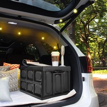 지엠지모터스 뉴코란도C 13~17 쉬머 폴딩 캠핑박스 차박 다용도 트렁크정리함 우드플레이트 포함 풀세트, 블랙 1P