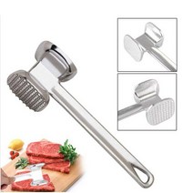 19.5cm 주방 가제 다기능 고기 망치 양면 느슨한 Tenderizers 휴대용 스테이크 돼지 고기 알루미늄 합금 주방 도구, as the picture