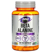 나우푸드 스포츠 베타 알라닌 엔튜런스 750 mg 120 베지 캡슐 히스티딘 카르노신, 1개, 기본