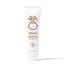 Sun Bum 썬범 미네랄 SPF 30 틴트 선스크린 페이스 로션 비건 암초 친화적(옥티녹산 및 옥시벤존 프리) 광범위한 스펙트럼 내추럴 자외선 차단 UVA/UVB 48., Non-Tinted