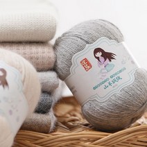 캐시미어실 캐시미어뜨개실 목도리실 캐시미어털실 목도리털실 목도리뜨개실, 단일사이즈, 29 차 그린 꽃