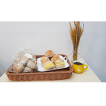 통밀 건강빵 우리밀 새싹발아통밀 비건 모닝빵 (14개입), 3개