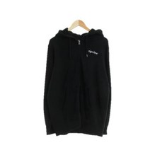 유니클로 블랙 면 후드집업 공용 0844