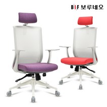 앳홈 KF90 화이트오션 의자, 블랙 화이트