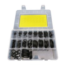 200PC 스쿠버 다이빙 O-링 키트 18 크기 다이빙 기어 장비 탱크 밸브 호스 조절기 씰 링 수리 예비 교체, 단일옵션, 블랙